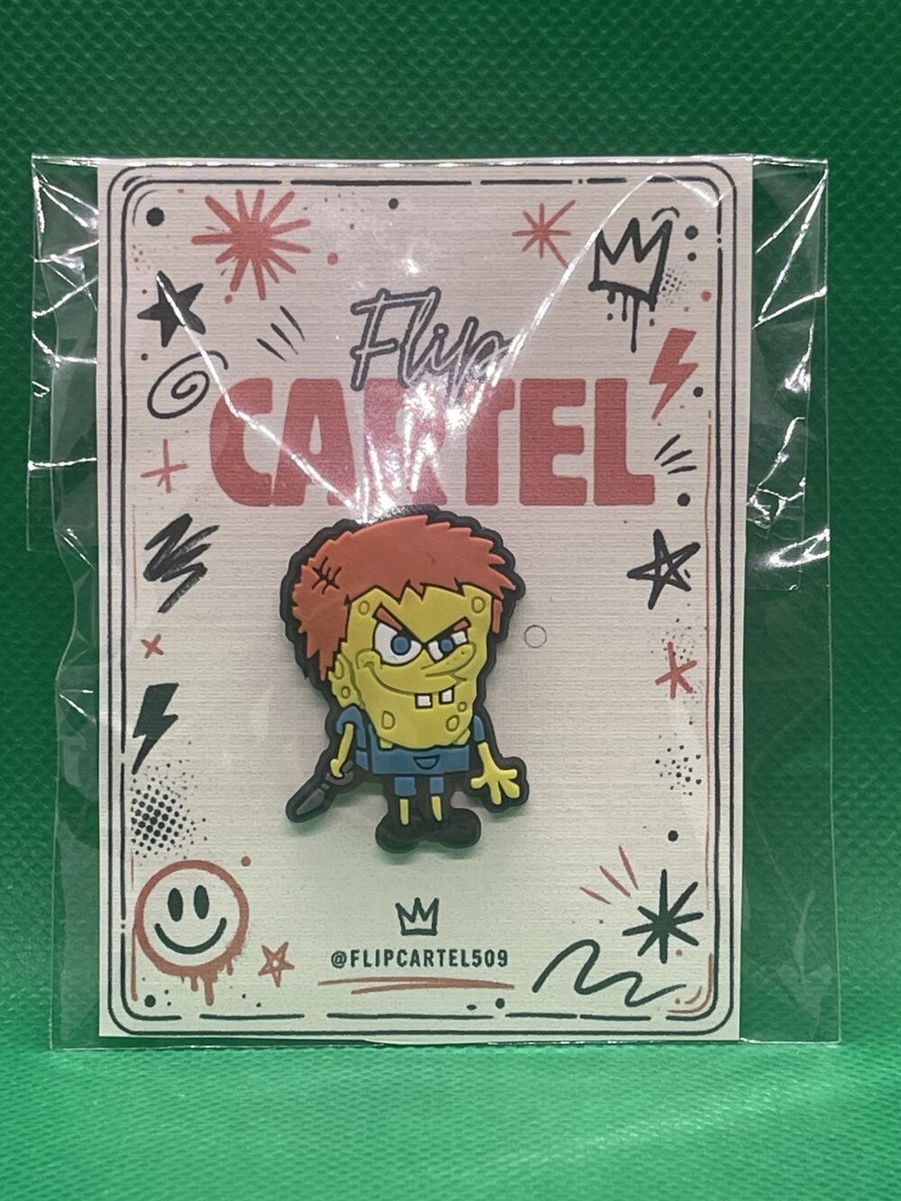 SpongeBob Chucky Costume PVC Rubber Hat Pin Backpack Collectible